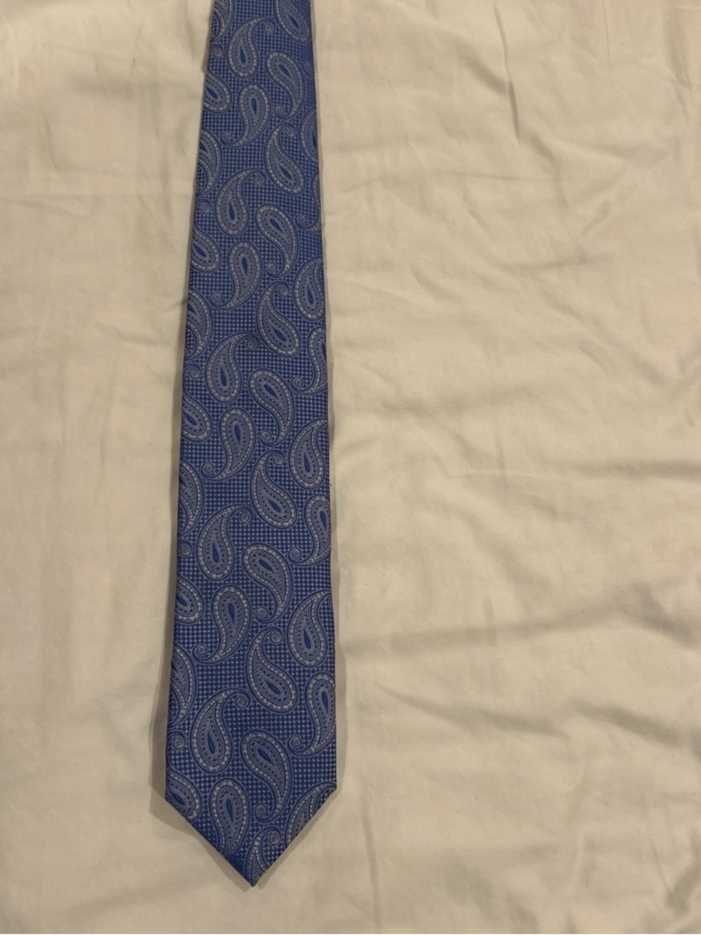 Canali 100% silk Blue Paisley Men's vintage Tie